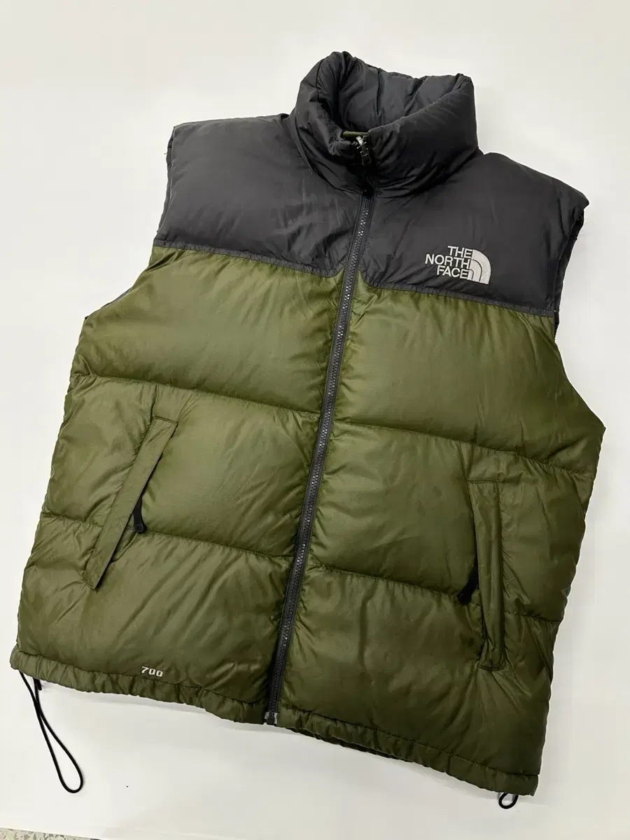 The North Face 노스페이스 700 카키 눕시 다운 베스트